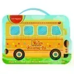 Coloring Kit Set, School Bus, 54 Pzas, (12x Lápices de Color, 8x Marcadores Escolares, 12x Crayones, 1x Sacapuntas, + Hojas de Color + Stickers), Set
