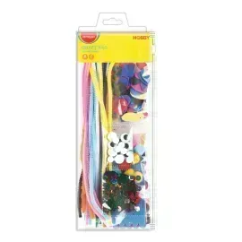 Pack de Manualidades 1: Pompones, Limpiapipas, Figuras de Goma Eva Adhesivas, Ojitos Adhesivos, otros, Set