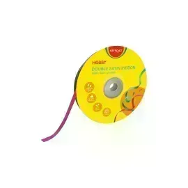 Cinta Satinada, 7mm x 25 Yardas, Rollo, Rosado