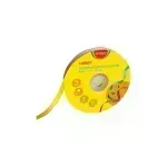 Cinta Satinada, 12mm x 25 Yardas, Rollo, Amarillo