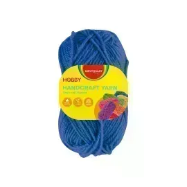 Ovillo de Lana Escolar, Rollo x 25 gramos, Azul Oscuro