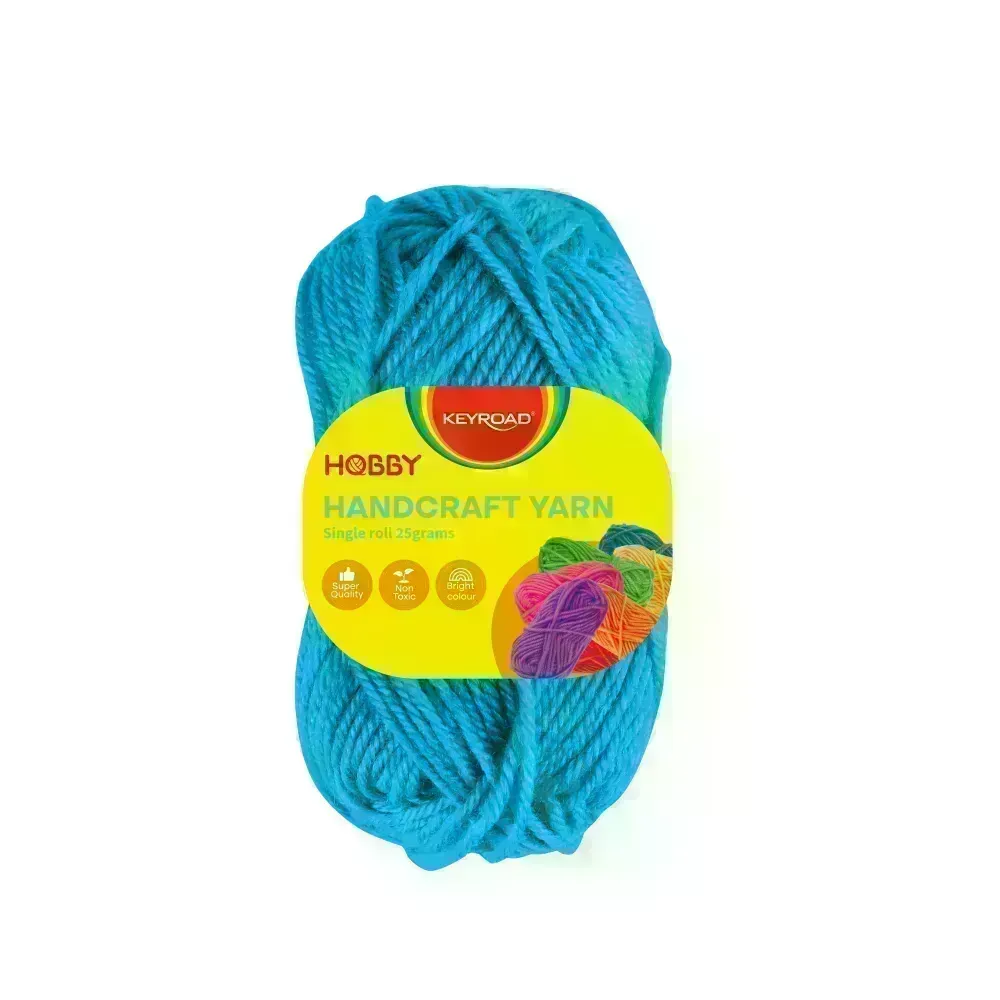 Ovillo de Lana Escolar, Rollo x 25 gramos, Celeste