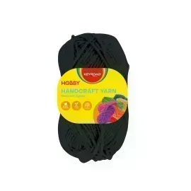 Ovillo de Lana Escolar, Rollo x 25 gramos, Negro