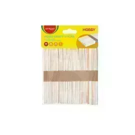 Palitos de Madera, Color Natural, 114 mm x 10 mm x 2 mm, Bolsa x 50 pzas. 