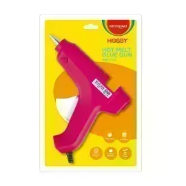 Pistola Caliente, para Silicona en Barra Gruesa, 40W/110-220V, con Interruptor, Pack x 1 Und.