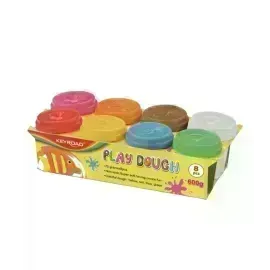 Masillas, Play Dough, Caja 8 Potes x 75 g. c.u. Col. Surt.
