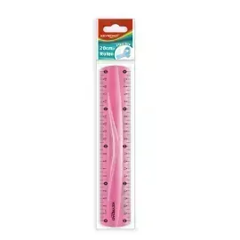 Regla Plástica, Flexible, 20 cm., Pack x 1 Und.