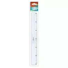 Regla Plástica, Rígida, 30 cm., Pack x 1 Und.
