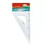 Escuadra 30/60° Plástica, Rígida, 18 cm., Pack x 1 Und.