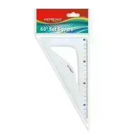 Escuadra 30/60° Plástica, Rígida, 18 cm., Pack x 1 Und.