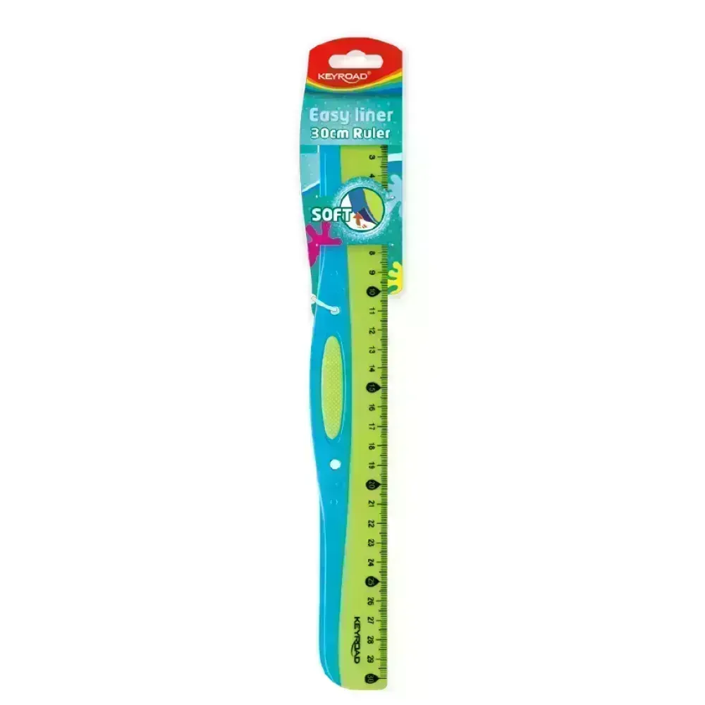 Regla Plástica, Soft Touch, 30 cm., Blister x 1 Und.