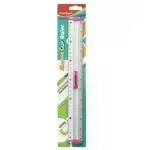 Regla de Aluminio, Grip, 30 cm., (cm y pulg), Blister x 1 Und.