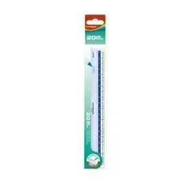 Regla Plástica, Rígida, 20 cm., Pack x 1 Und.