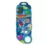 Acuarelas, Estuche x 12 Colores x 28 mm + Paleta + Pincel, 1 Und.
