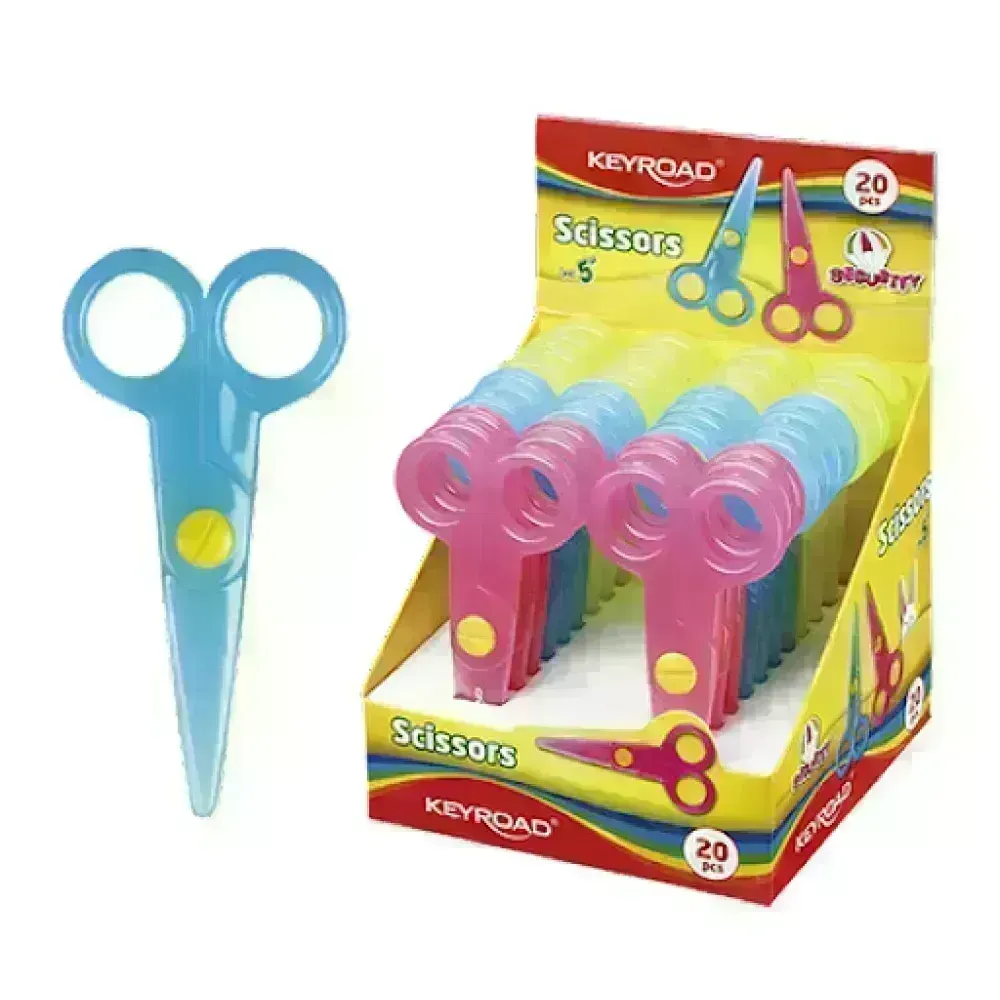 Tijeras, Nivel Inicial, Plástica p. Papel, Caja x 20 Und. 