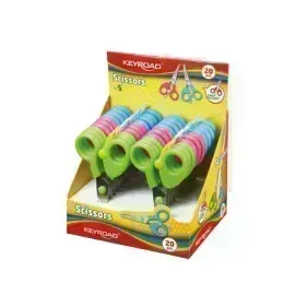 Tijera, Escolar, 5", Pta, Redonda, For Kids - menor esfuerzo, Exh x 20 Unds.