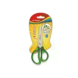 Tijera, Escolar, 6", Soft Grip - agarre suave, Blister x 1 Und.