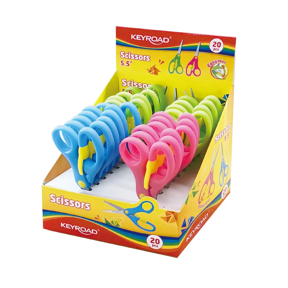 Tijera, Escolar, 5", Pta, Redonda, For Kids, Exh x 20 Und.