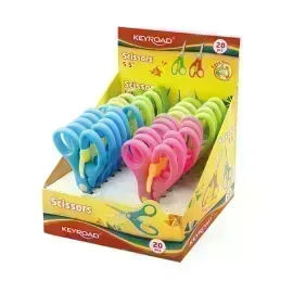 Tijera, Escolar, 5", Pta, Redonda, For Kids, Exh x 20 Und.