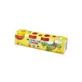 Masillas, Play Dough, Caja 4 Potes x 75 g. c.u. Col. Surt.