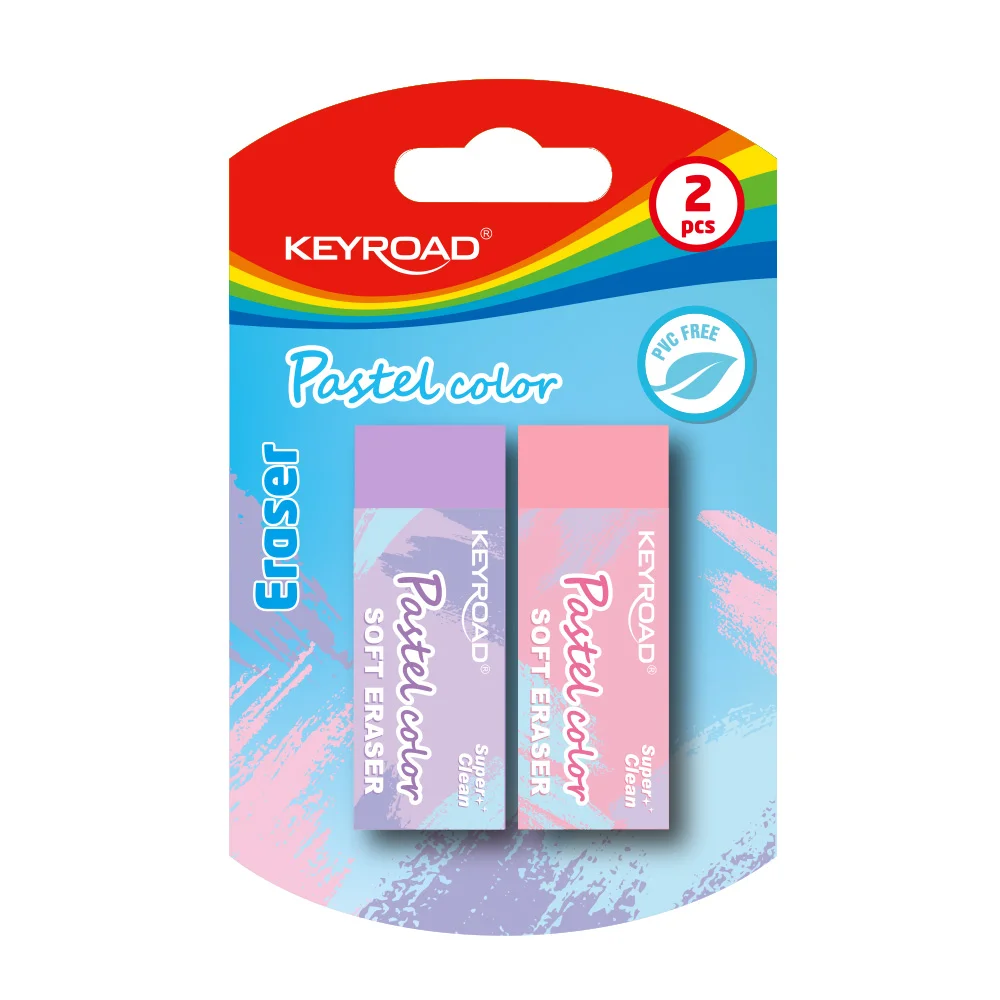 Borrador, Tec-Eraser Pastel (61x22x12 mm), Blister x 2 Unds.