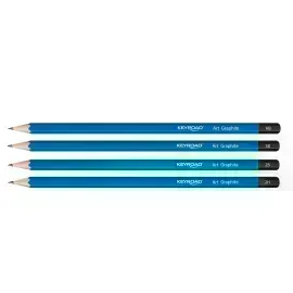 Lápices de Grafito Graduados, H, HB, 2H, 4H, 6H, B, 2B, 3B, 4B, 5B, 6B, 8B, Caja x 12 Unds.