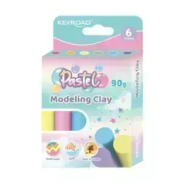 Plastilina, Pastel, Caja x 6 Colores x 15 g. c.u. Col. Surt.