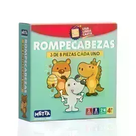 Rompecabezas, 3 de 12 pzas c.u. (+4 años), 1 Und.