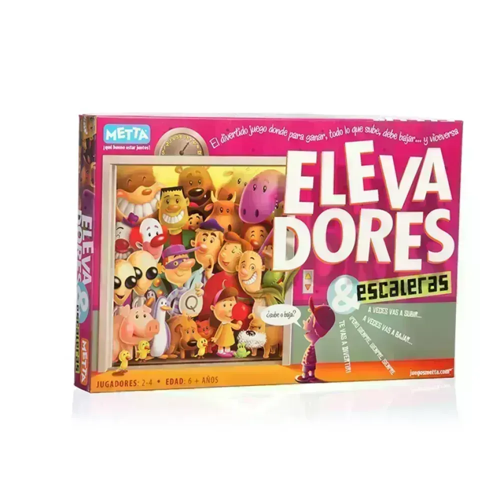 Juego Entretenimiento, Elevadores y Escaleras, (+6 años), 1 Und.