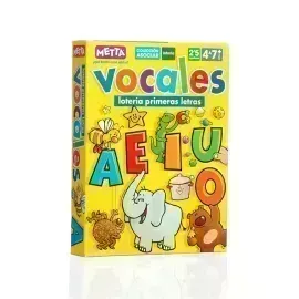 Lotería, De Vocales, 25 Tarjetas, (+4 años), 1 Und.