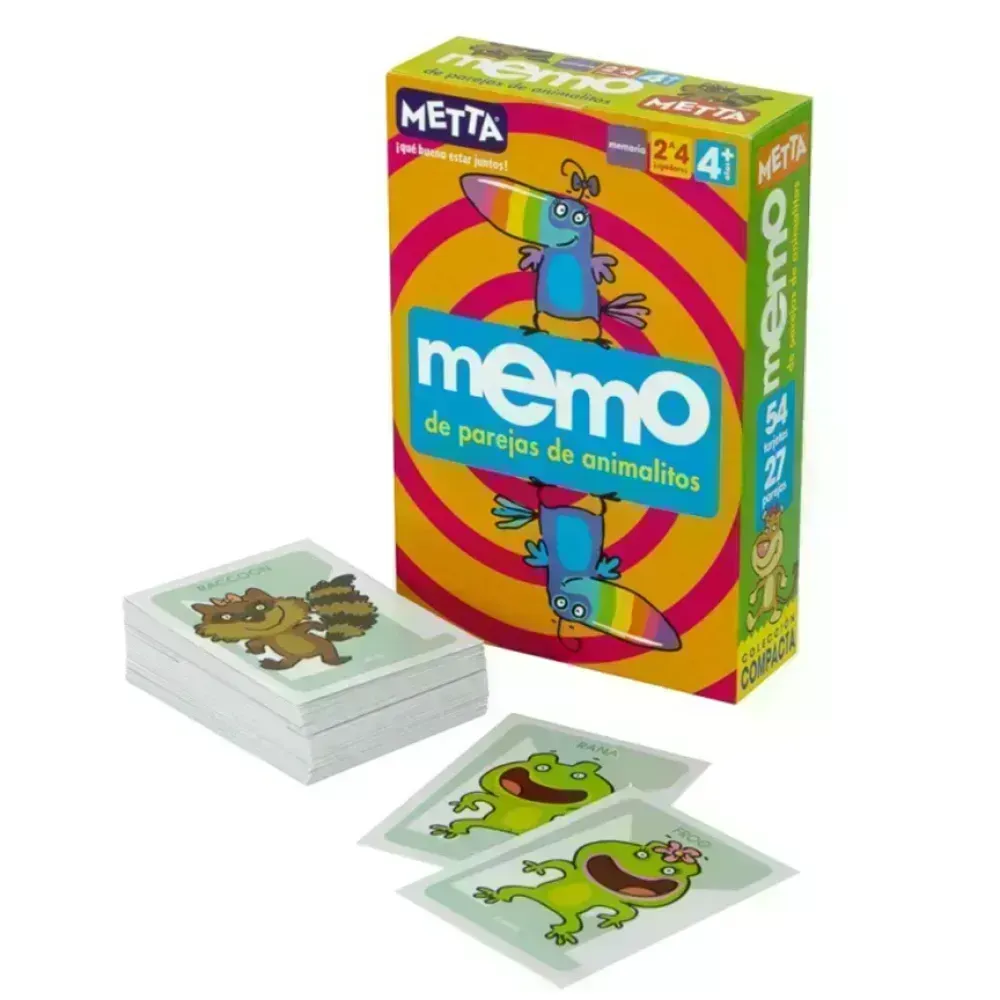 Juego Memo Animalitos, 54 piezas, (+4 años)