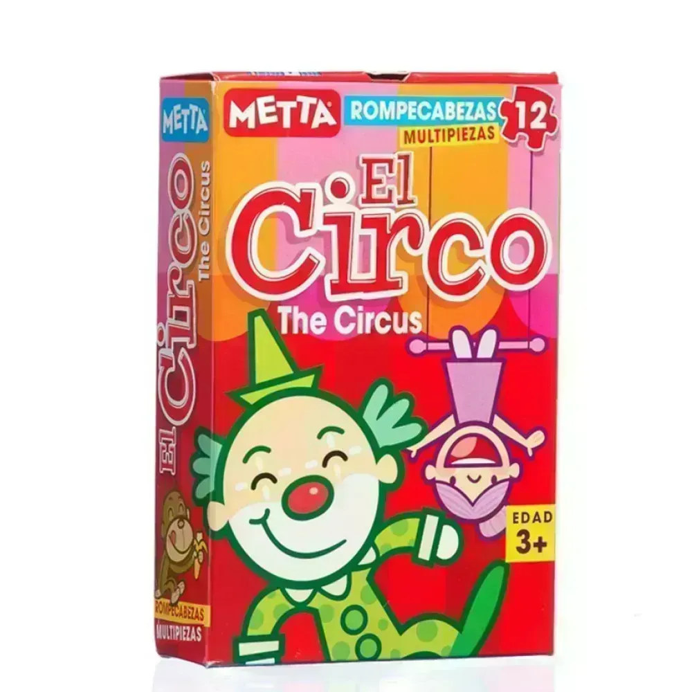 Rompecabezas, El Circo, 12 piezas, (+3 años), 1 Und.