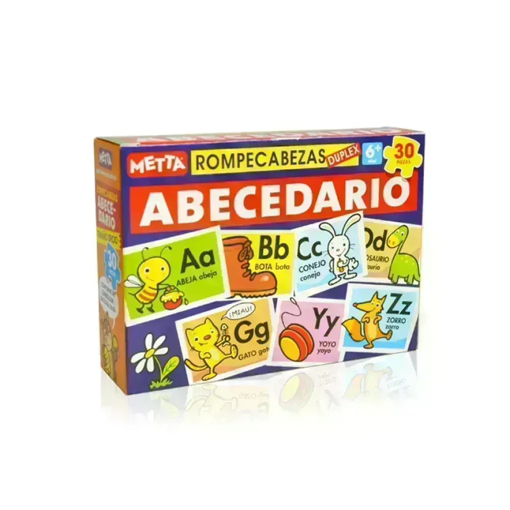 Rompecabezas Reversible, Abecedario, 30 pzas, (+6 años), 1 Und. 