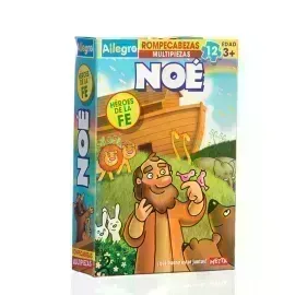 Rompecabezas Reversible, Noé, 12 piezas, (+3 años), 1 Und. 