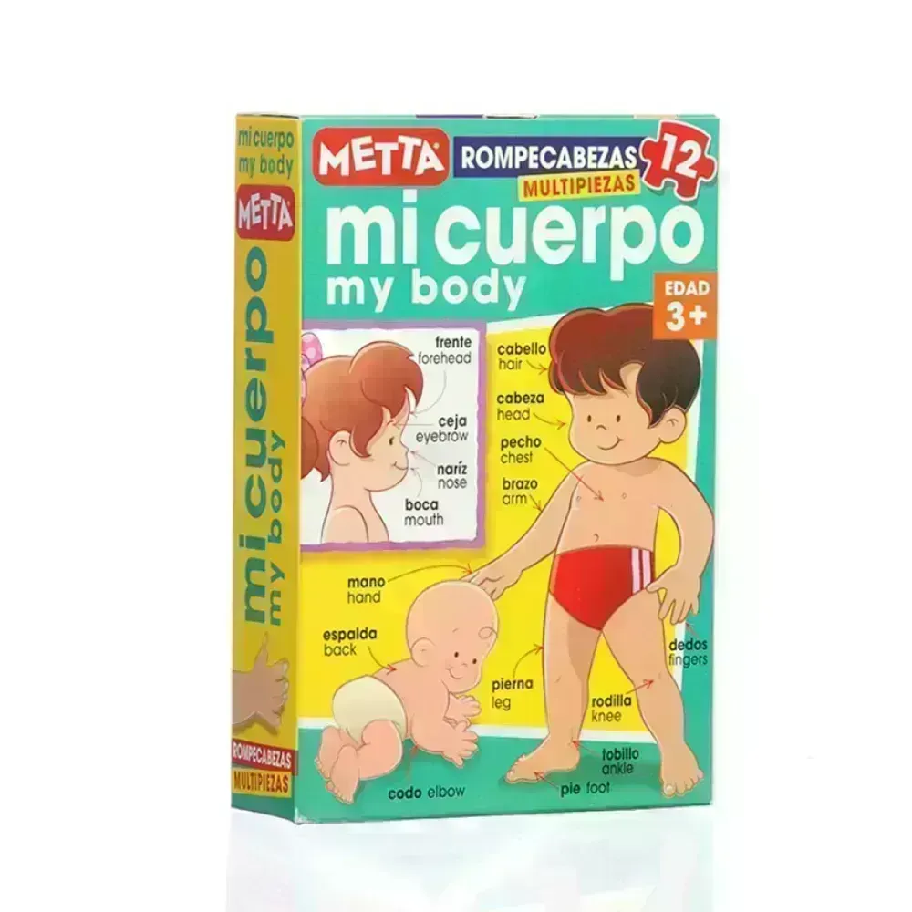 Rompecabezas Reversible, Mi Cuerpo, 12 piezas, (+3 años), 1 Und. 