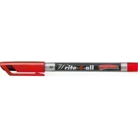 Marc. Permanente, Write-4-all, Punta Redonda, Medio M, 1.0 mm, Rojo, Unidad