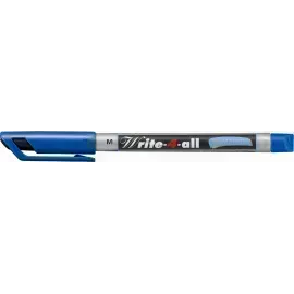 Marc. Permanente, Write-4-all, Punta Redonda, Medio M, 1.0 mm, Azul, Unidad
