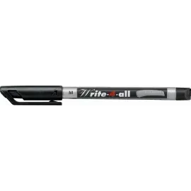 Marc. Permanente, Write-4-all, Punta Redonda, Medio M, 1.0 mm, Negro, Unidad