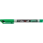 Marc. Permanente, Write-4-all, Punta Redonda, Fine F, 0.7 mm, Verde, Unidad