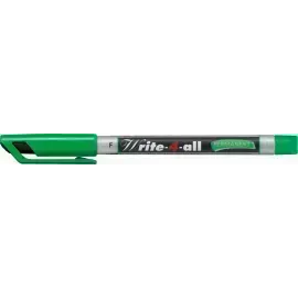 Marc. Permanente, Write-4-all, Punta Redonda, Fine F, 0.7 mm, Verde, Unidad