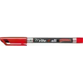 Marc. Permanente, Write-4-all, Punta Redonda, Fine F, 0.7 mm, Rojo, Unidad