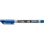 Marc. Permanente, Write-4-all, Punta Redonda, Fine F, 0.7 mm, Azul, Unidad