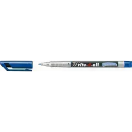 Marc. Permanente, Write-4-all, Punta Redonda, Fine F, 0.7 mm, Azul, Unidad