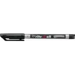 Marc. Permanente, Write-4-all, Punta Redonda, Fine F, 0.7 mm, Negro, Unidad