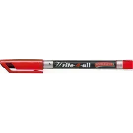 Marc. Permanente, Write-4-all, Punta Redonda, Superfine S, 0.4 mm, Rojo, Unidad