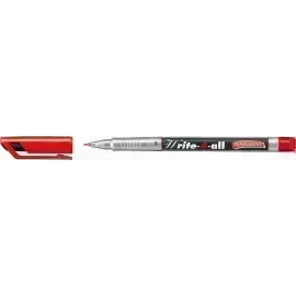 Marc. Permanente, Write-4-all, Punta Redonda, Superfine S, 0.4 mm, Rojo, Unidad