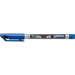 Marc. Permanente, Write-4-all, Punta Redonda, Superfine S, 0.4 mm, Azul, Unidad