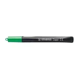 Marc. Permanente para CD, Cappi, Punta Redonda, M 1.0 mm, Verde, Unidad