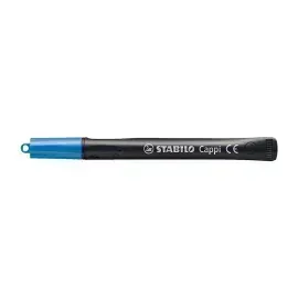 Marc. Permanente para CD, Cappi, Punta Redonda, M 1.0 mm, Azul, Unidad