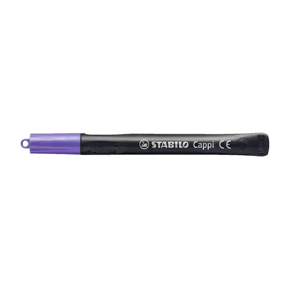 Marc. Permanente para CD, Cappi, Punta Redonda, M 1.0 mm, Morado, Unidad